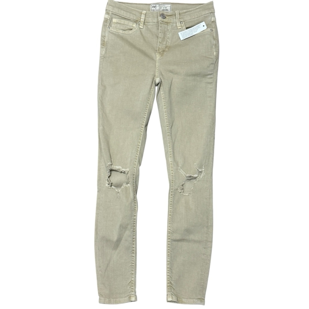 NWT! Free People Jeans, Size 26R, Beige